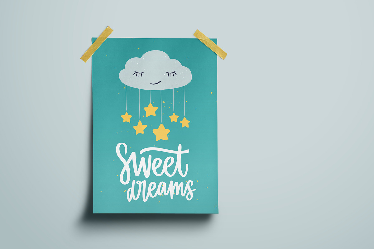 Sweet dreams cards set, a Decorative Illustration by Good Studio (Photo 5 of 9)