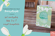 Watercolor Wedding Snowdrops, an Illustration by LittleAcornGraphics (Thumbnail 2 of 7)