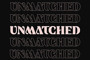 Unmatched - Stylish Display Font, a Sans Serif Font by HipFonts (Thumbnail 2 of 9)