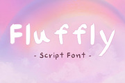Tcha Fluffy Font, a Handwritten Font by tchastudio (Thumbnail 1 of 6)