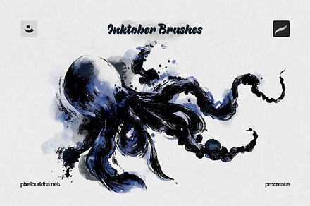 Inktober Procreate Brushes, a Brush Add-On by pixelbuddha.net