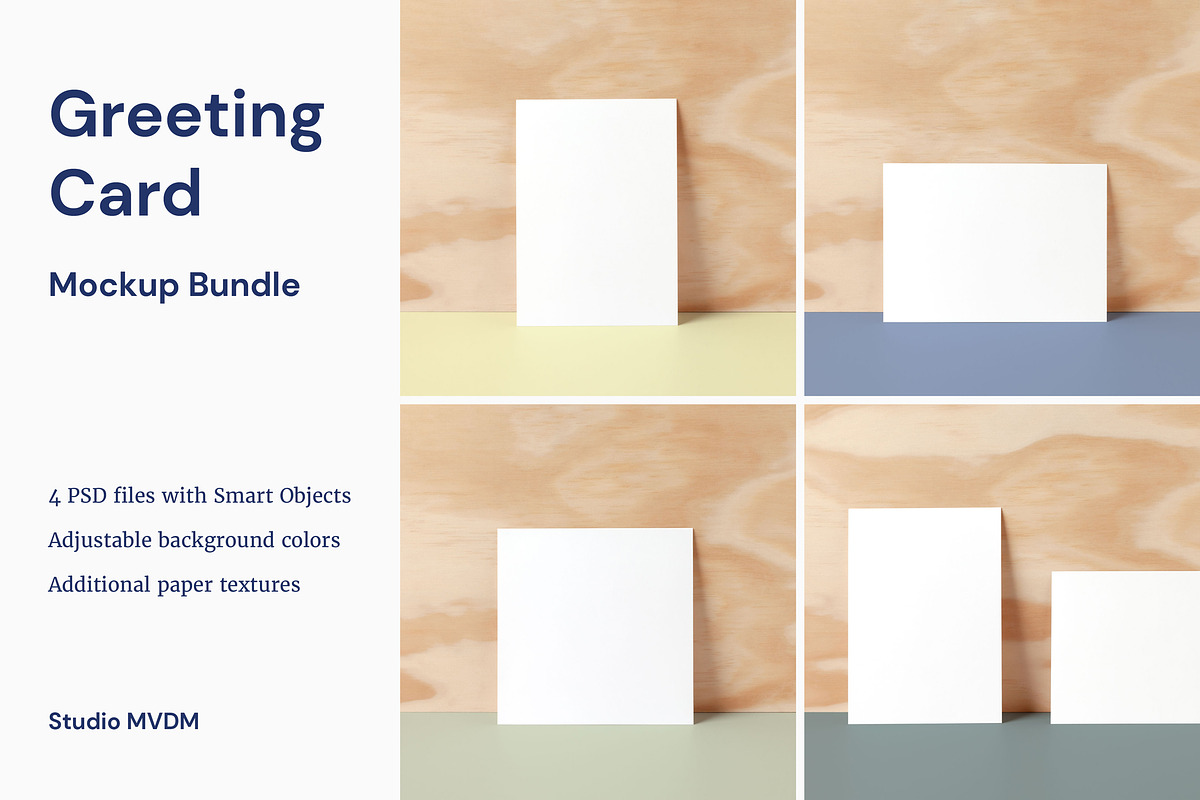 Card Wooden Background Mockup Bundle, a Product Mockup by Studio MVDM (Photo 1 of 8)