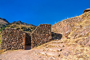 Incan ruins at Pisac in Peru, an Architecture Photo by Leonid Andronov
