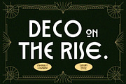 Metrovan - Art Deco Style, a Sans Serif Font by Novitype (Thumbnail 5 of 11)