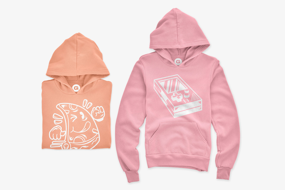 Bella Canvas Youth Pullover Mockups, a Shirt Mockup by GraphicHero (Photo 7 of 9)