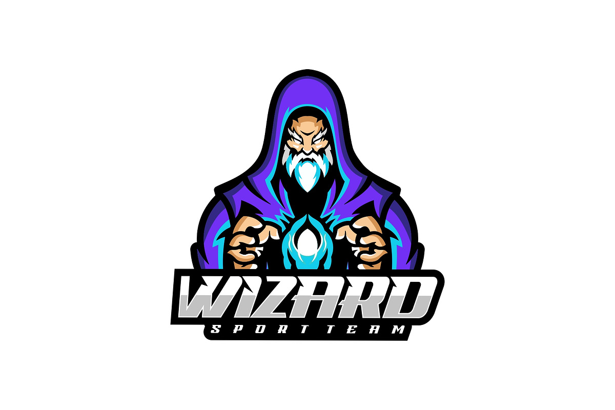 Wizard Mascot Logo Style., a Branding & Logo Template by ModalTampang