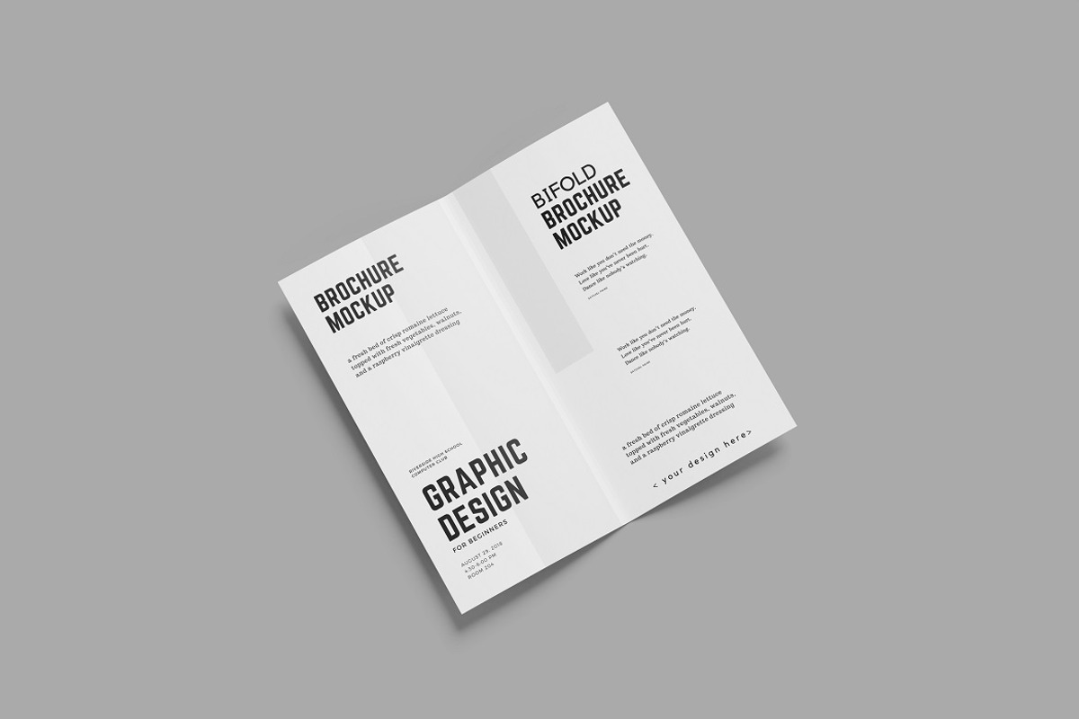 Bifold Brochure  Mockup, a Books & Magazine Mockup by YurnalisPerix (Photo 4 of 5)