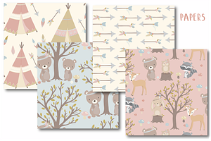 Boho Woodland Paper