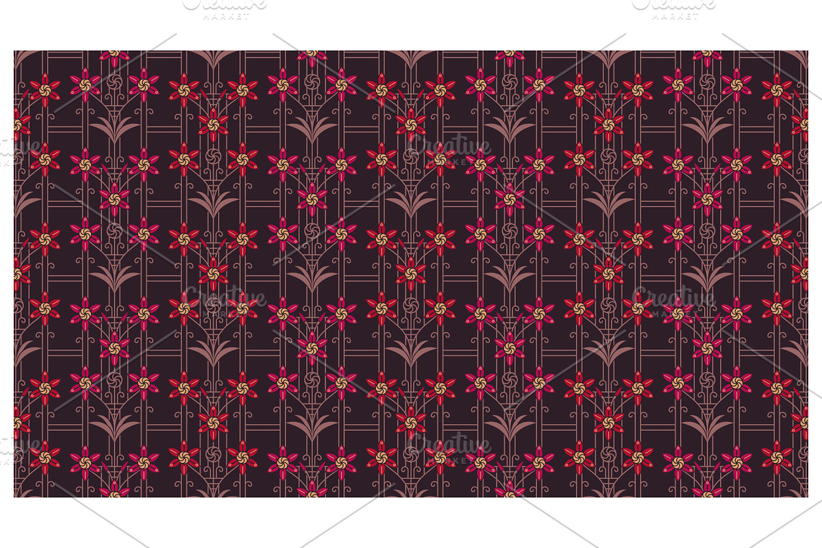 Elegant Floral Arrangement Repeat, a Pattern Graphic by Creative Backgrounds