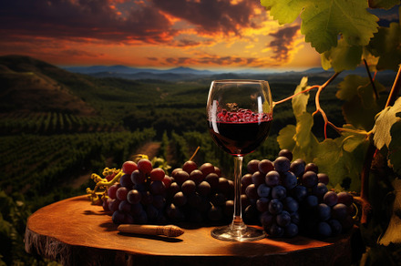 A classic glass of wine sitting eleg, a Photo by Iftikhar Alam