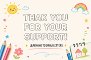Happy Outline - Bubbly Kids Font, a Sans Serif Font by KiddoGlyphs Studio (Thumbnail 3 of 3)