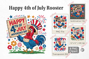 Happy 4th of July Rooster, a Graphic by Artnoy (Thumbnail 1 of 5)