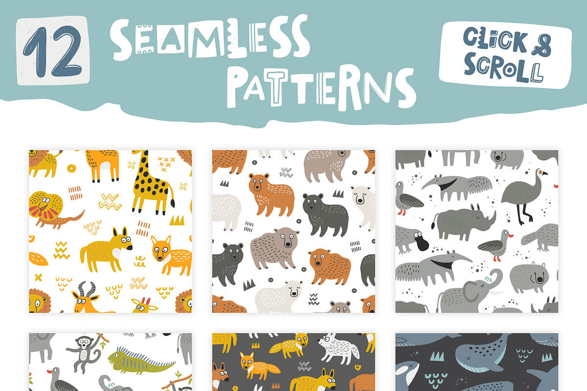 Cute animals of seven continents, a Wallpaper Graphic by Murvin (Photo 5 of 9)