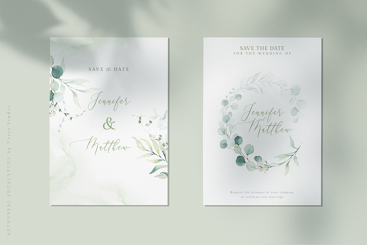 Watercolor Eucalyptus Green Floral, a Decorative Illustration by Veris Studio (Photo 19 of 25)