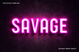Pink Neon Light Text Effect, a Layer Style Add-On by dokudokunomi