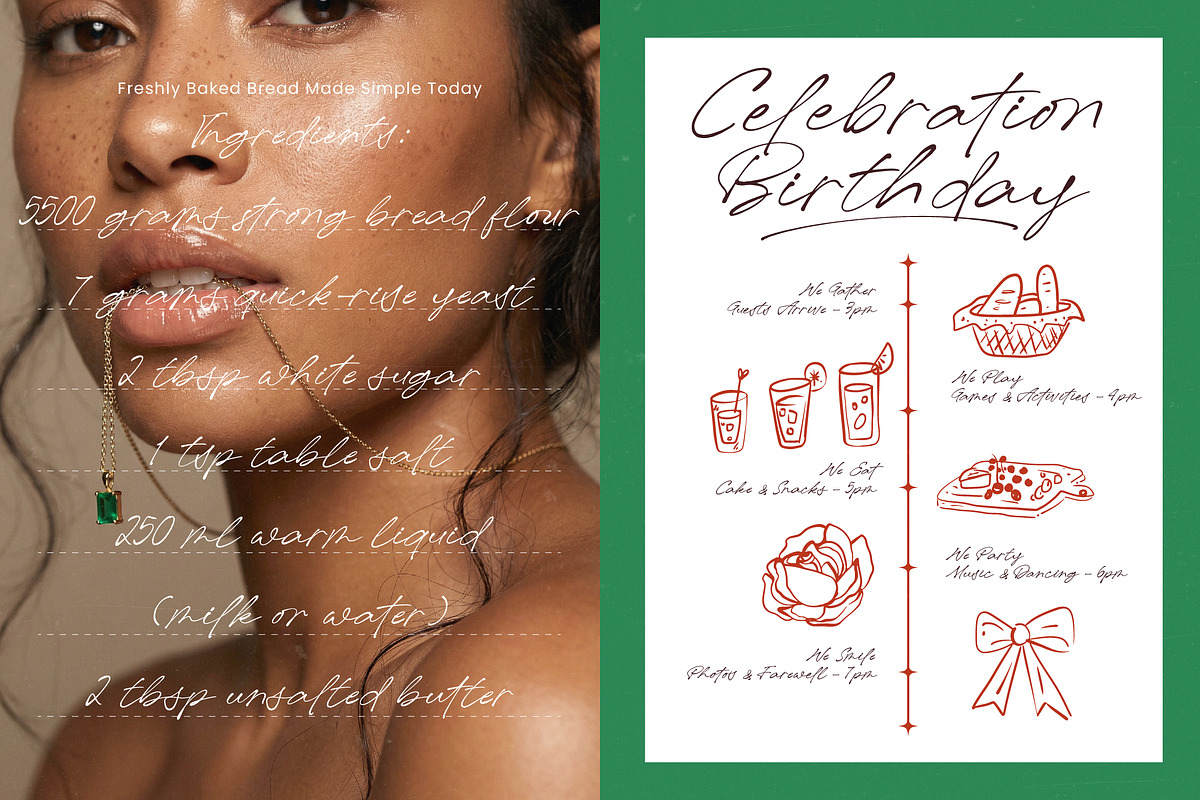 De Rough Belmonty Modern Rough, a Script Font by Letterena Studios Script (Photo 2 of 15)