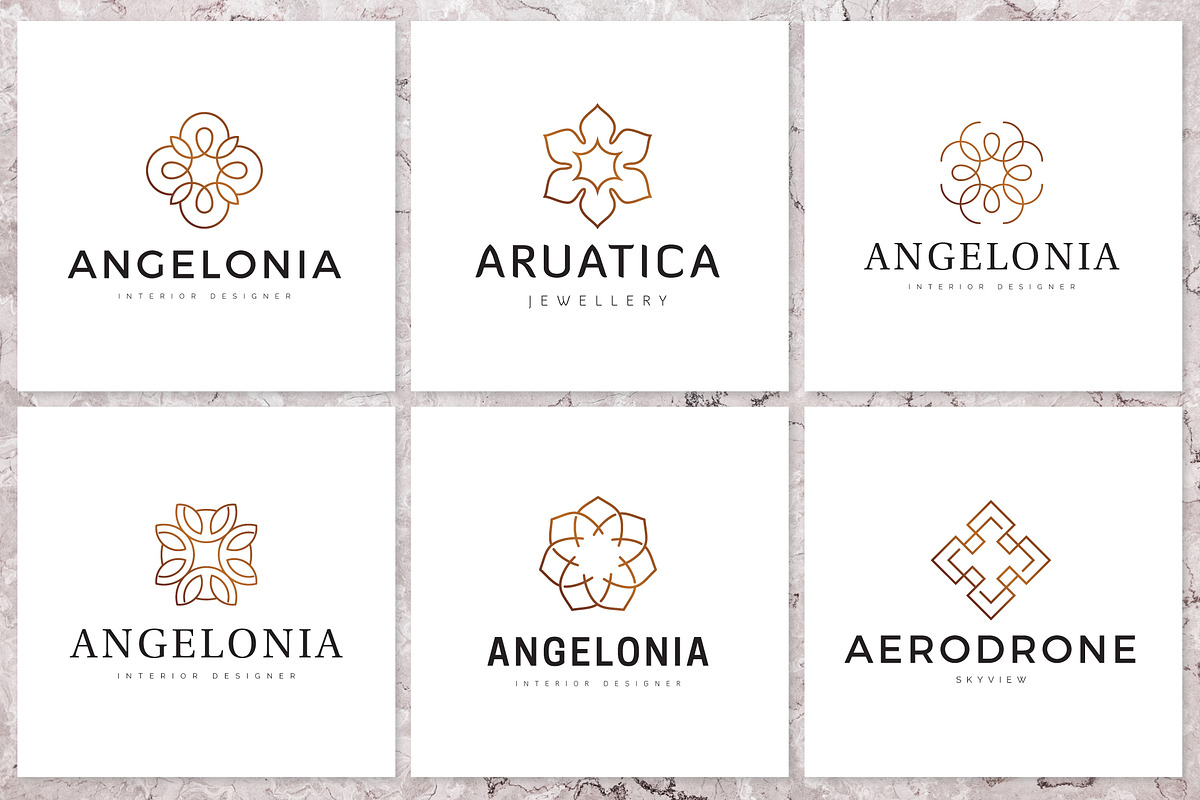 30 Geometric Linear Logo Pack, a Branding & Logo Template by XpertgraphicD (Photo 4 of 9)