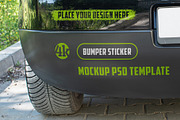 Bumper Sticker Mockup, an Advertising Mockup by Country4k (Thumbnail 1 of 2)