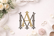 MA AM Wedding Monogram Logo, a Branding & Logo Template by LogoAV (Thumbnail 6 of 6)