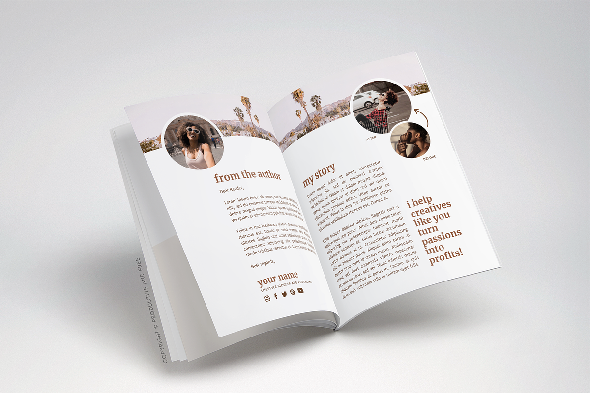 Canva E-book Template | 80+ Pages, a Magazine Template by ProductiveandFree (Photo 18 of 23)