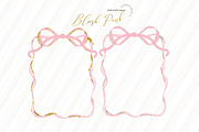 Whimsical Pink Bow Frames Clipart, an Illustration by Sunflower Day Love (Thumbnail 3 of 3)