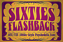 Sixties Flashback Psychedelic Font