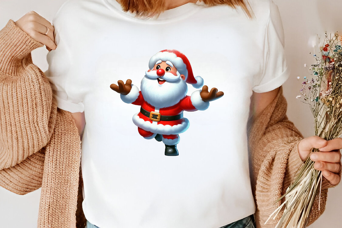Watercolor Funny Santa Claus Clipart, an Illustration by Canvas Craft (Photo 7 of 8)