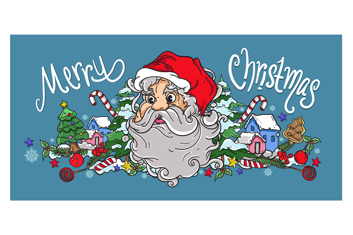 Christmas Greeting Card Illustration, a Decorative Illustration by singpentinkhappy (Photo 3 of 10)