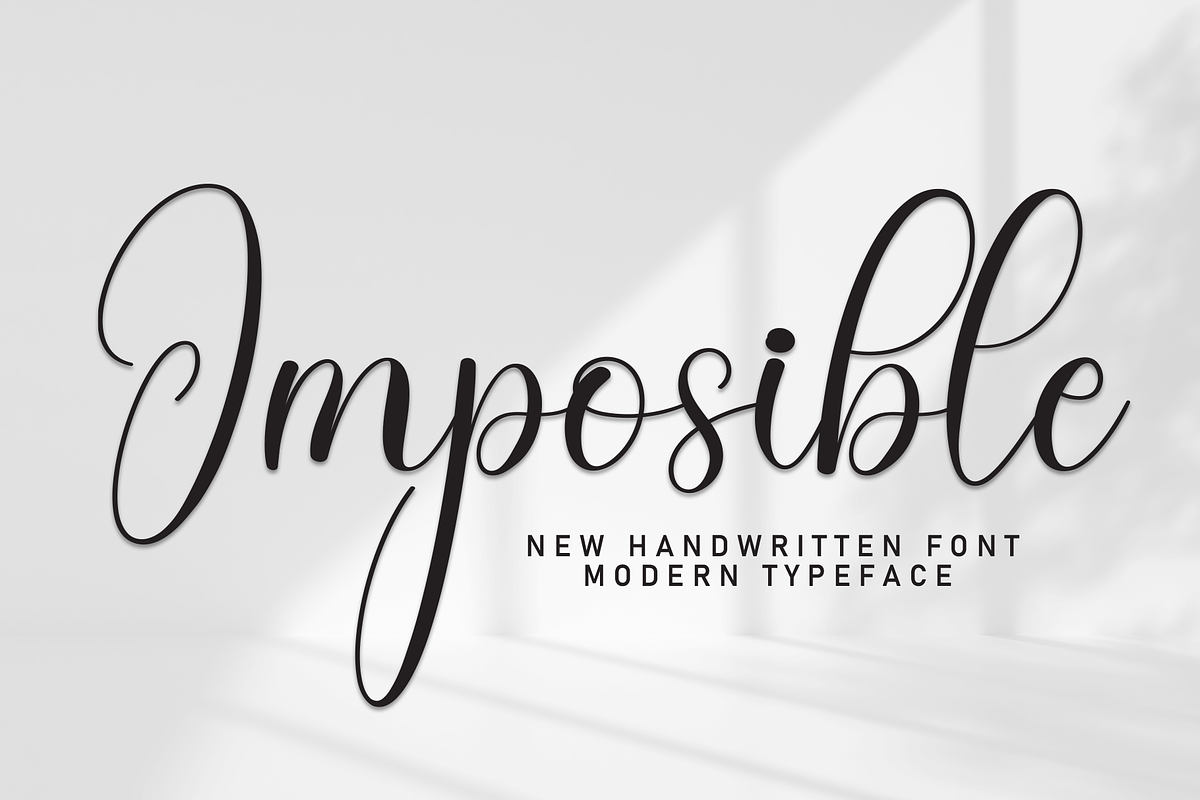 Imposible | Script Font, a Handwritten Font by Scratchones (Photo 1 of 8)
