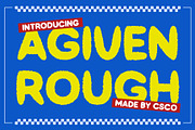 Agiven Rough, a Sans Serif Font by Craft Supply Co. (Thumbnail 1 of 8)
