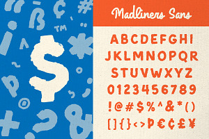 Madliners - Rough Font Duo