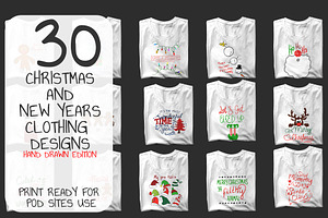 30 Christmas POD Shirt designs