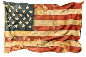 Vintage Flag Patriotic 4th of July, an Object Graphic by VetalStock