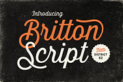 Britton Script, a Script Font by DISTRICT 62 STUDIO (Thumbnail 1 of 17)