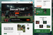 Soccer Club WordPress Theme, a WordPress Template by Nicdark Themes (Thumbnail 2 of 4)