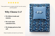 Cyanotype Gold Seamless Patterns, a Pattern Graphic by Ninterints (Thumbnail 3 of 13)