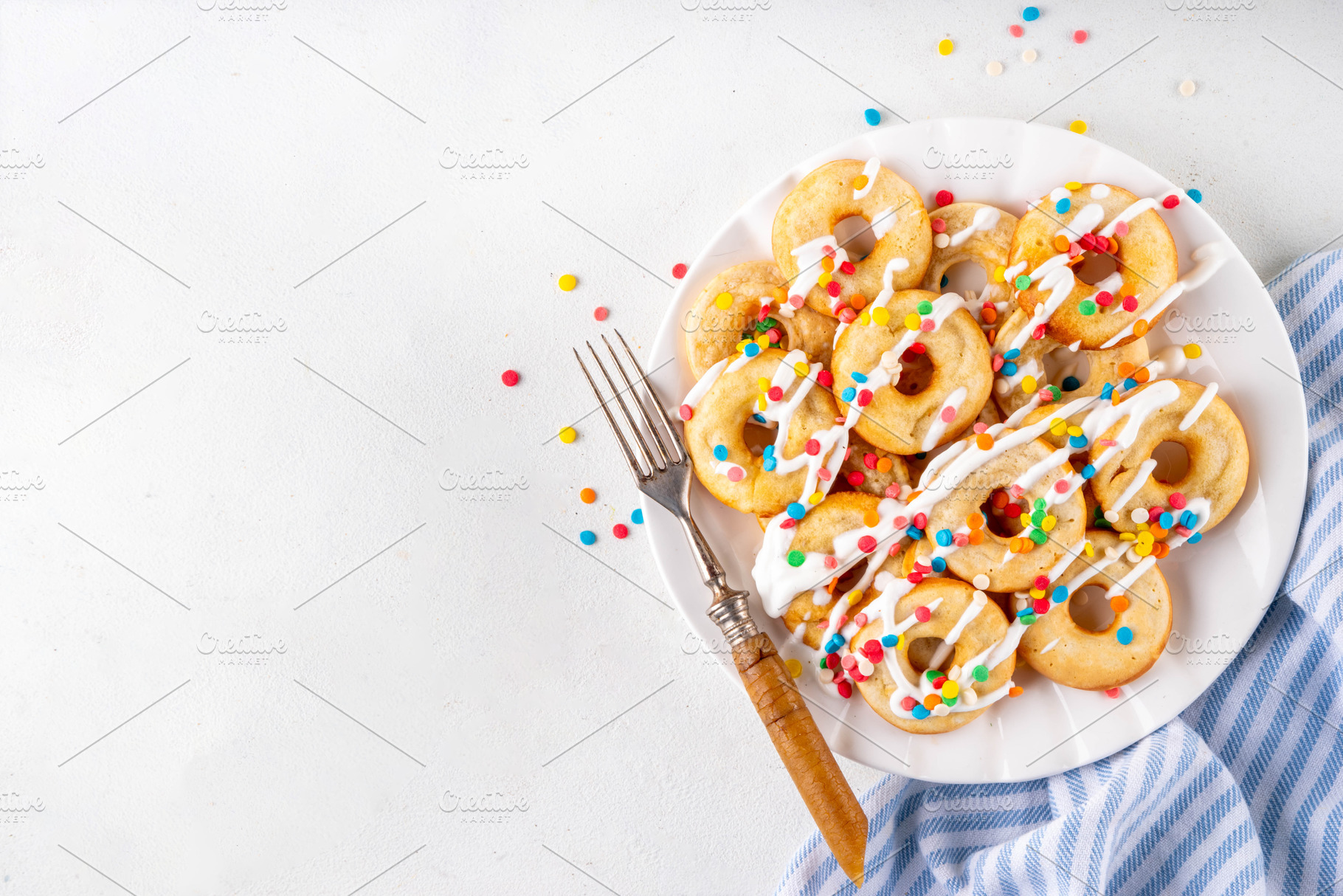Pancake Donuts, simple breakfast idea recipe, a Food & Drink Photo by Rimma