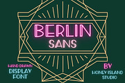 Art Deco Hand Drawn Font Berlin Sans, a Font by Honey Island Studio (Thumbnail 1 of 11)