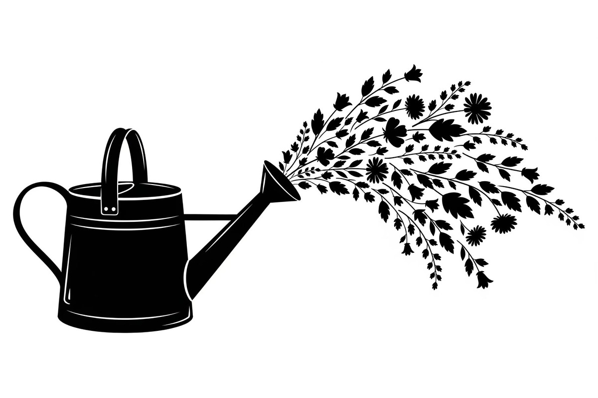 Floral Watering Can Design Bundle, an Illustration by Gaye Art (Photo 19 of 31)
