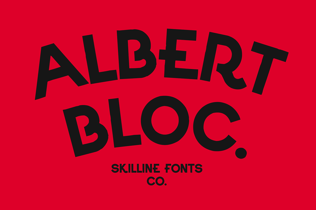 SFC Albert Bloc, a Sans Serif Font by Skilline Supply Co. (Photo 1 of 5)