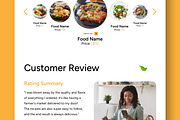 Food Landing Page Design, a Landing Page Template by CreativeShaper (Thumbnail 4 of 6)