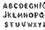 Beautiful flower alphabet set floral, an Illustration by Amazin_art (Thumbnail 11 of 31)