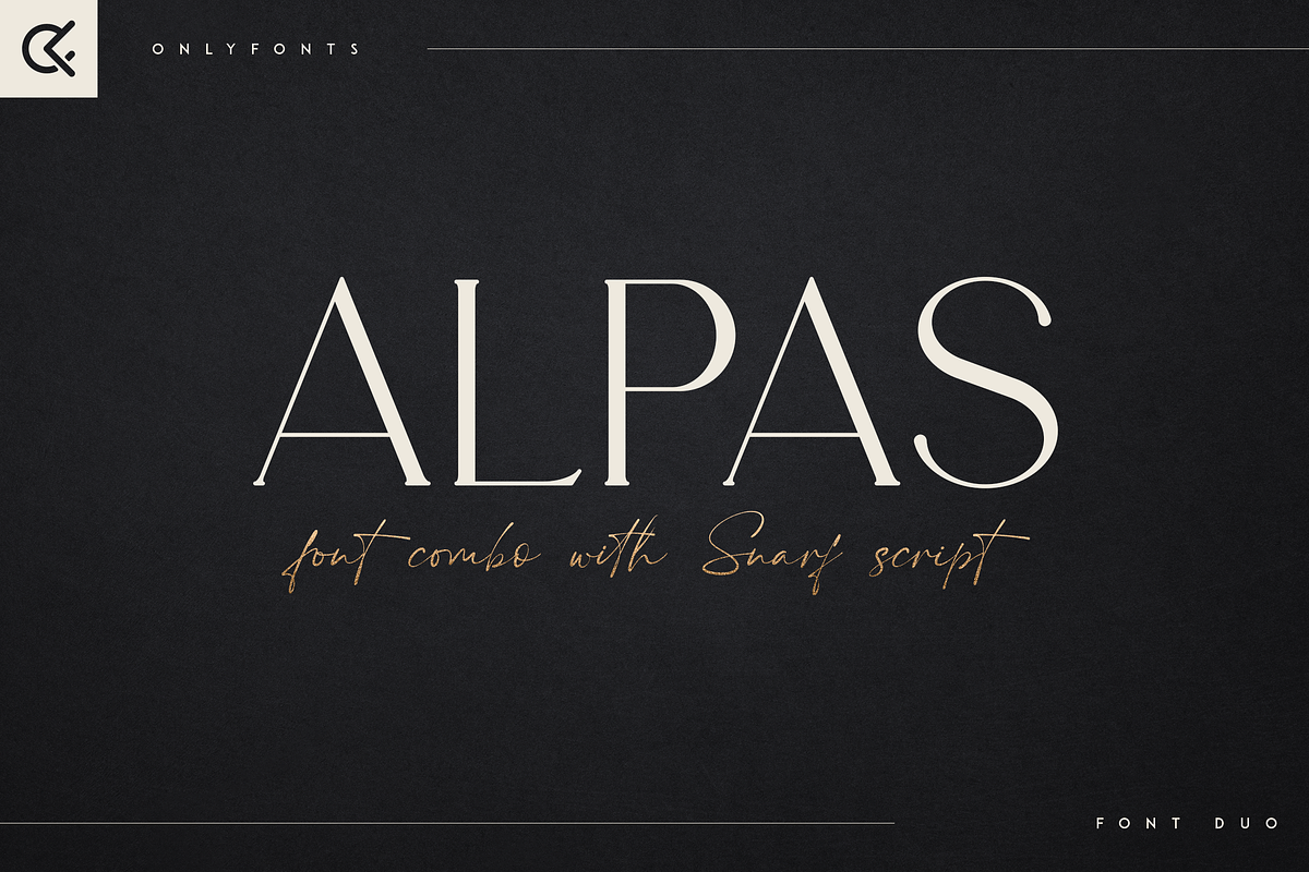 Alpas & Snarf font duo, a Font by Only Fonts (Photo 1 of 11)