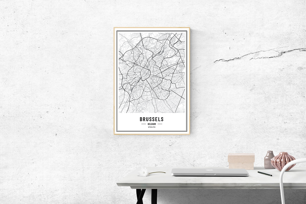 Europe Capitals - City Street Maps, an Illustration by AdrianDragne (Photo 10 of 10)