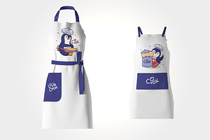 Funny Penguins Clipart. Cook Logo