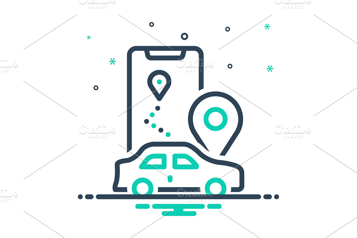 Route routing mix icon, a Duotone Icon by Creative priyanka
