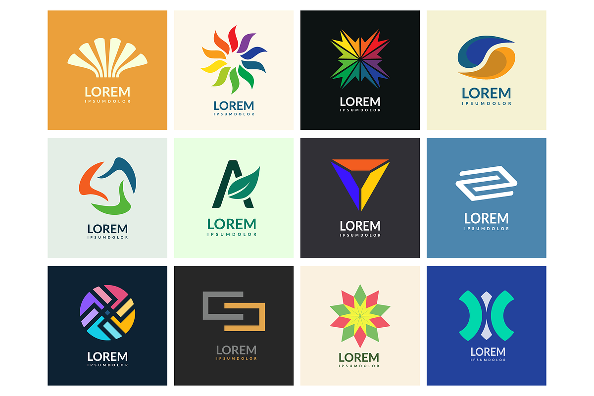 Collection of modern, abstract logo, a Branding & Logo Template by Saba Vector
