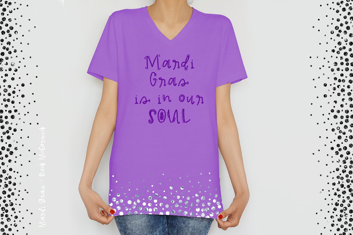 Mardi Gras Party Font, a Font by Beck McCormick (Photo 3 of 10)