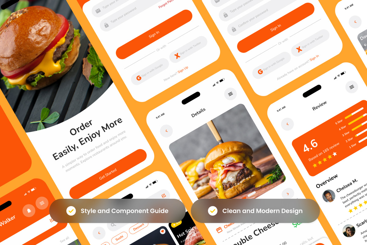 FoodieGo - Food Delivery App Design, an App Template by productype1 (Photo 3 of 5)
