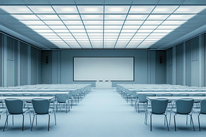 Conference room in modern business office, an Architecture Photo by AlyaAnd